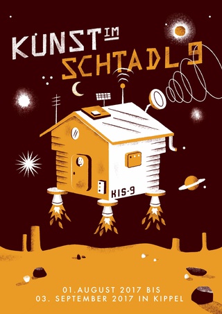 **Kunst im Schtadl** A3 Plakat Kunstausstellung Kippel