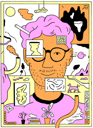 **Selbstportrait** freie Arbeit